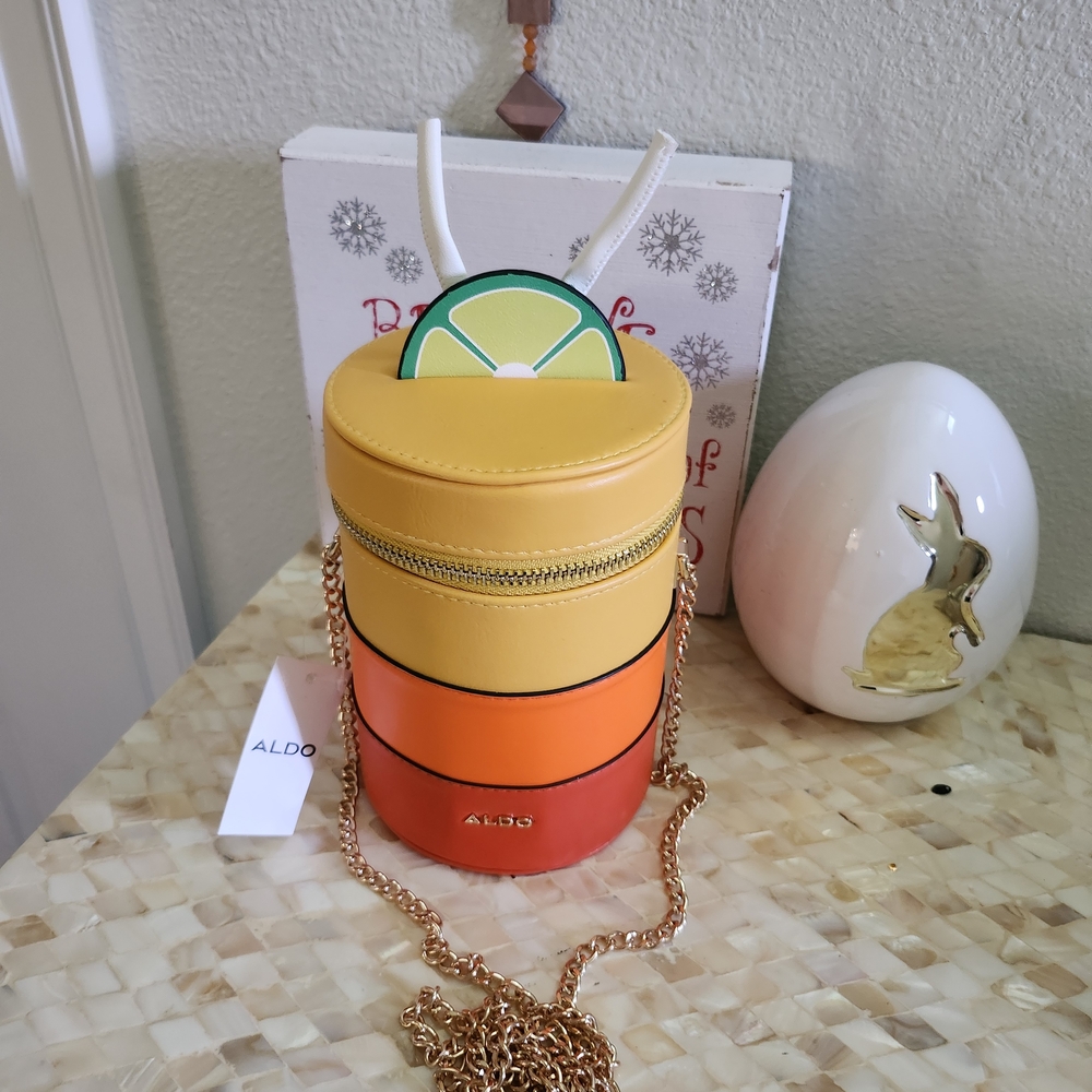 ALDO Kelliwith Cocktail Citrus Color Block Crossbody Bag **NWT**